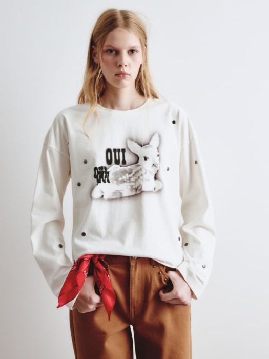 укороченный лонгслив с принтом из линейки  young 4610517144553 фотография