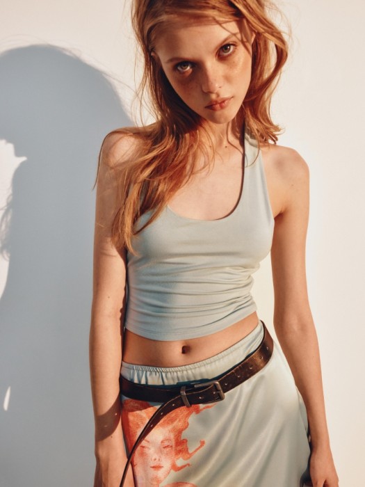 укороченный топ-халтер из линейки  young 4610517860774 фотография