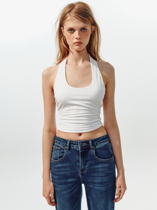 укороченный топ-халтер из линейки  young 4610517860644 фотография