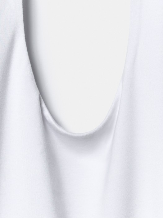 укороченный топ-халтер из линейки  young из вискозы спереди