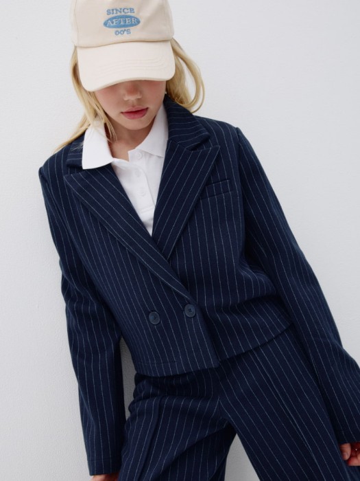 укороченный жакет в полоску для девочек 4680798269115 фотография