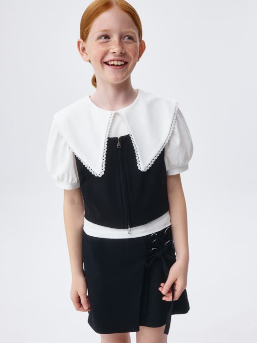 укороченный жилет на молнии для девочек 4680798271675 фотография