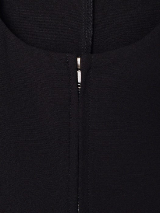 укороченный жилет на молнии для девочек из россии вид сбоку