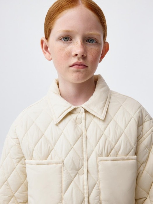утепленная куртка-рубашка для девочек по цене 1299 руб вид справа