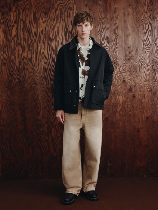 утепленная куртка с воротником от бренда sela вид слева