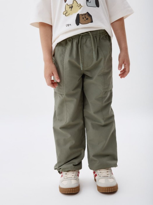 утепленные брюки-парашюты для мальчиков 4680798676975 фотография