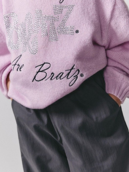 утепленные брюки с баской для девочек из коллекции  × bratz для детского возраста с изнаночной стороны