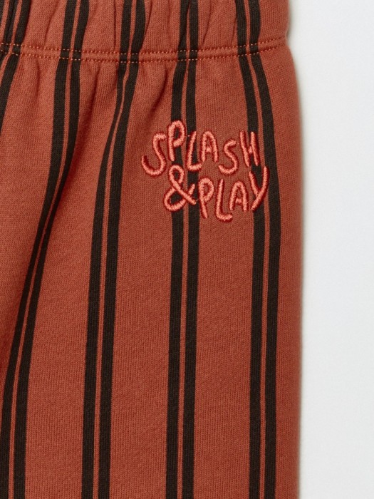 утепленные брюки с принтом и вышивкой для малышей по цене 999 руб вид справа