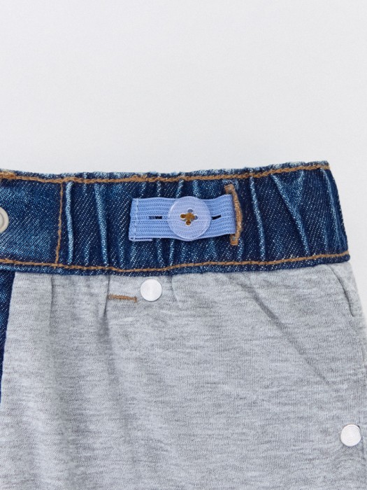 утепленные джинсы mom fit для девочек из россии вид сбоку