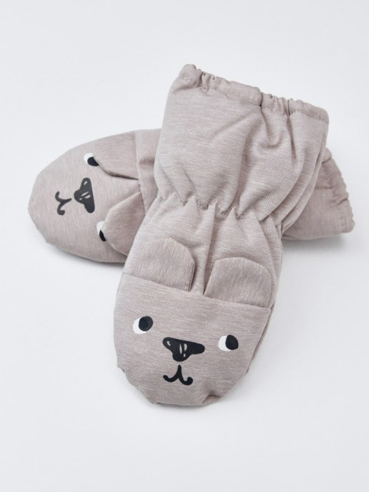 утепленные непромокаемые рукавицы для малышей от бренда sela вид слева