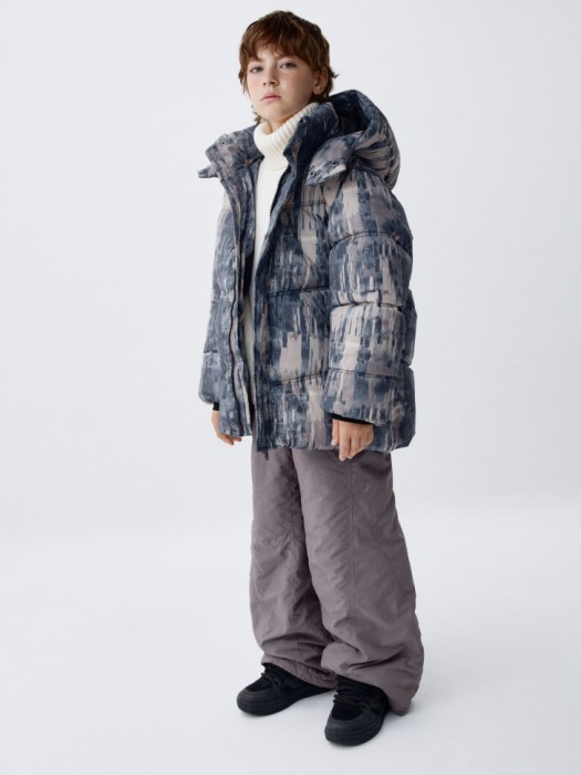 утепленные зимние брюки детские от бренда sela вид слева