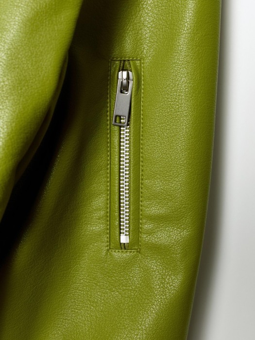 утепленный бомбер из искусственной кожи для взрослого возраста с изнаночной стороны