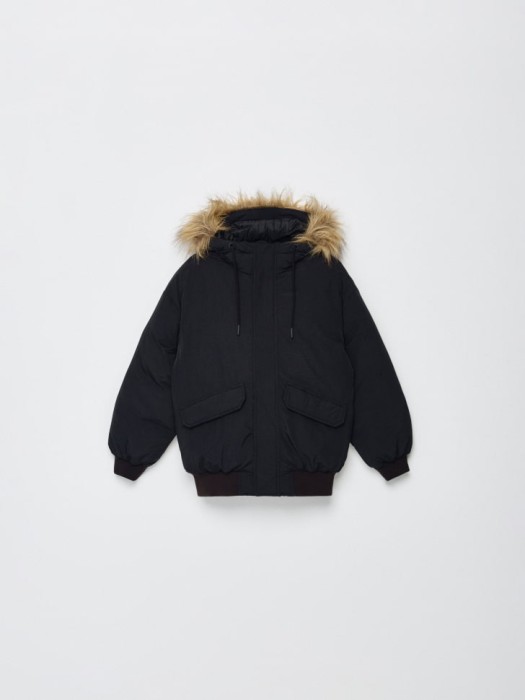 утепленный бомбер оверсайз детский по цене 4599 руб вид справа