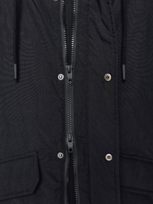 утепленный бомбер оверсайз детский универсального стиля с лицевой стороны