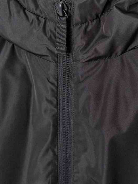 утепленный дутый жилет с капюшоном для мальчиков из льна спереди