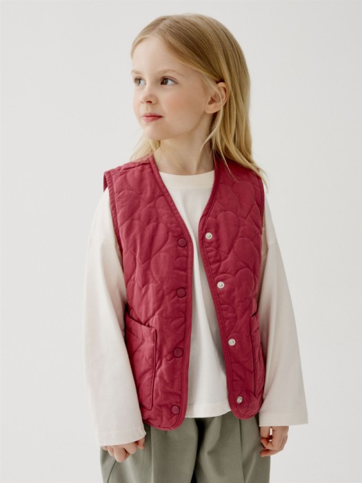 утепленный стеганый жилет для девочек 4610517448675 фотография