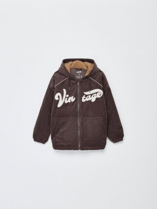 вельветовая куртка с капюшоном для мальчиков по цене 2799 руб вид справа