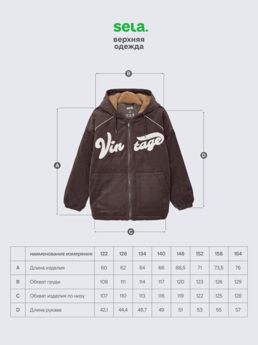 вельветовая куртка с капюшоном для мальчиков из россии вид сбоку