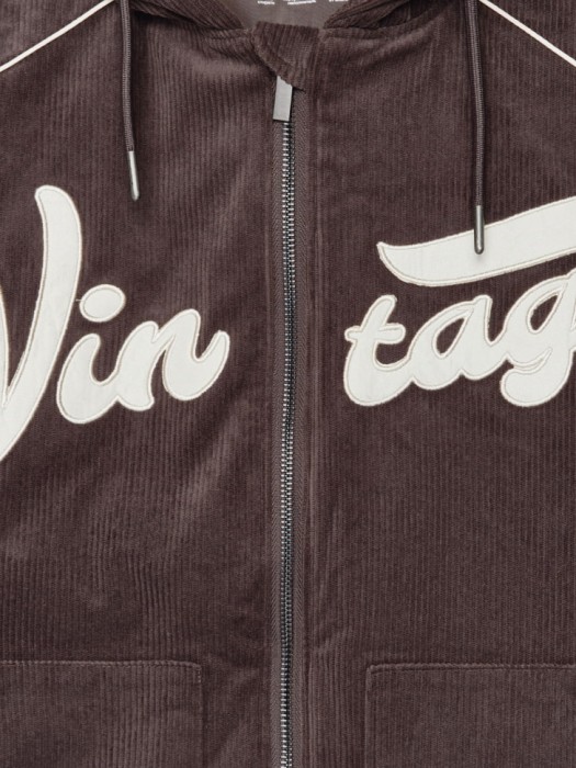 вельветовая куртка с капюшоном для мальчиков универсального стиля с лицевой стороны