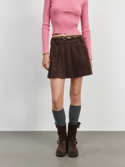 вельветовая мини юбка из линейки  young по цене 1799 руб вид справа