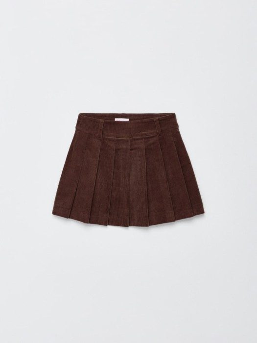 вельветовая мини юбка из линейки  young универсального стиля с лицевой стороны