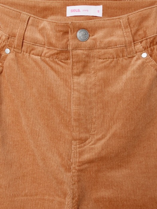 вельветовые брюки из линейки  young классического стиля с лицевой стороны