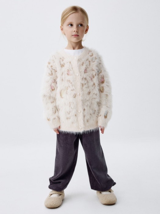 вельветовые джоггеры для девочек от бренда sela вид слева