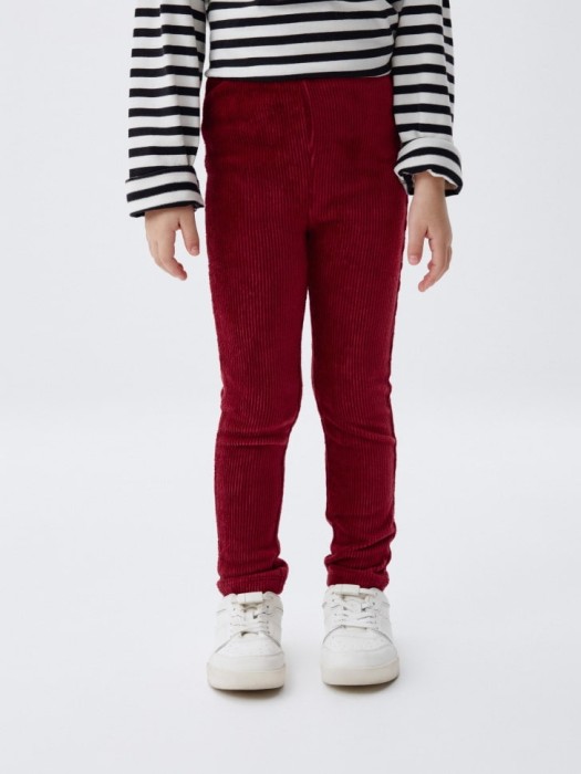 вельветовые леггинсы в рубчик для девочек 4680798739045 фотография