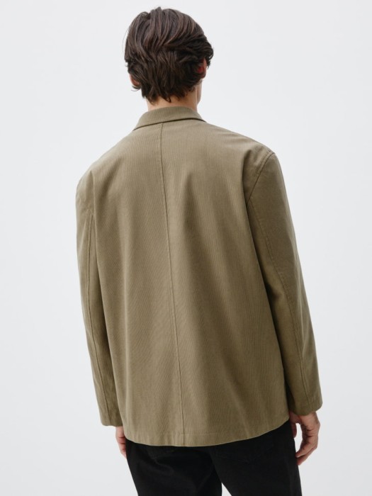 вельветовый пиджак прямого кроя по цене 2799 руб вид справа