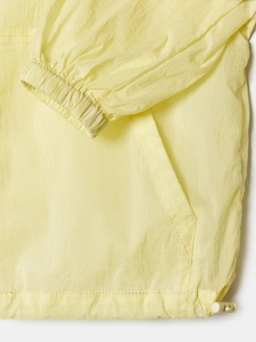 ветровка из полупрозрачного нейлона для мальчиков для детского возраста с изнаночной стороны