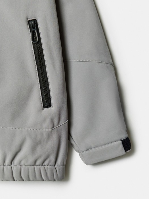 ветровка из softshell на флисе для мальчиков из россии вид сбоку