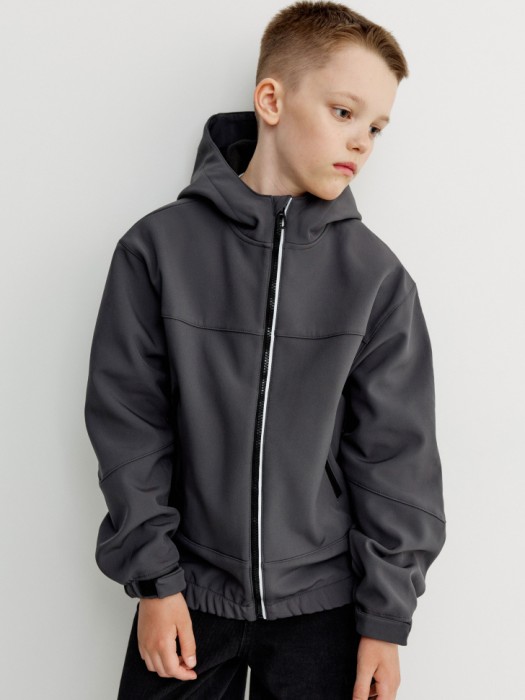 ветровка из softshell на флисе для мальчиков 4640611037529 фотография