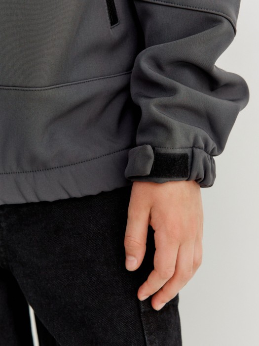 ветровка из softshell на флисе для мальчиков из россии вид сбоку