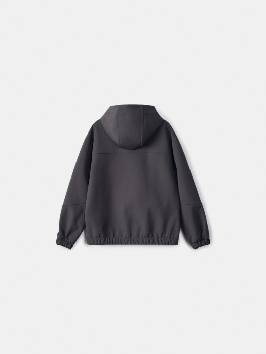 ветровка из softshell на флисе для мальчиков из флиса спереди