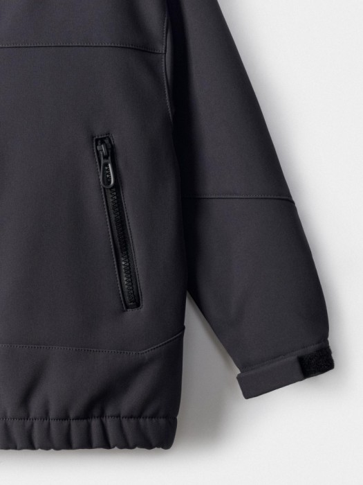 ветровка из softshell на флисе для мальчиков из россии вид сбоку