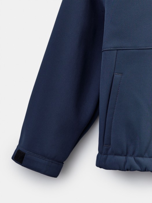 ветровка из softshell на флисе для мальчиков из флиса спереди