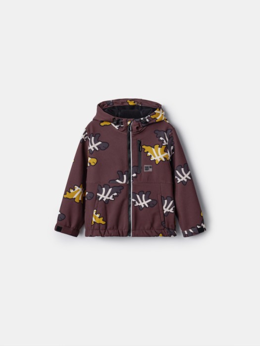 ветровка из softshell на флисе для мальчиков по цене 2499 руб вид справа