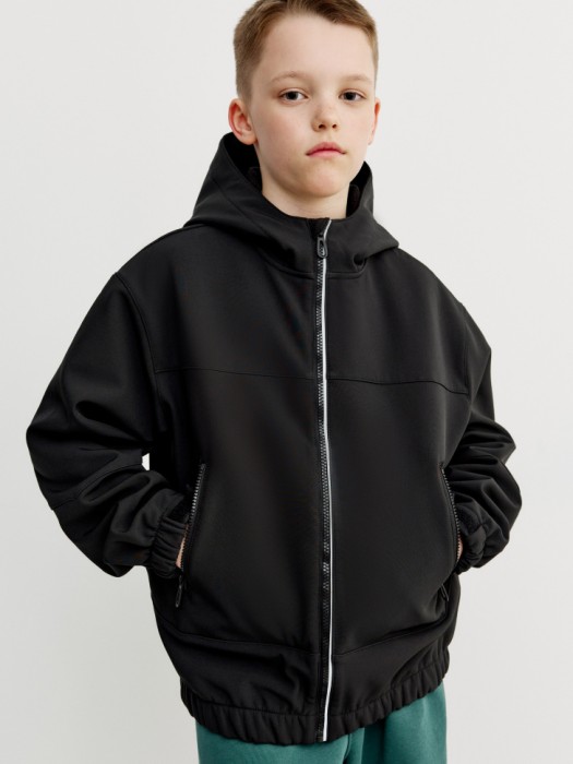 ветровка из softshell на флисе для мальчиков 4640611037468 фотография
