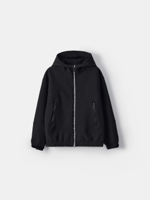 ветровка из softshell на флисе для мальчиков по цене 2199 руб вид справа