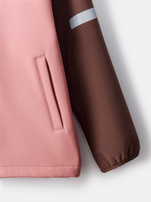 ветровка softshell на флисе для девочек из россии вид сбоку