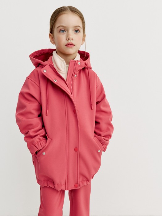 ветровка softshell на флисе для девочек 4640611035464 фотография