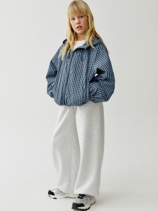 ветровка в клетку для девочек от бренда sela вид слева
