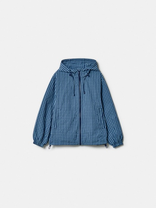 ветровка в клетку для девочек из россии вид сбоку