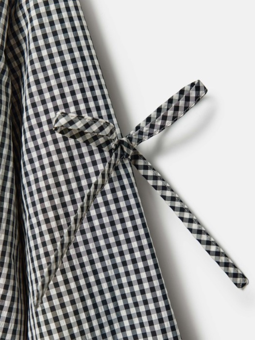 ветровка в клетку с бантиками для девочек из проверенных материалов спереди