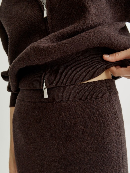 вязаная юбка миди из хлопка с содержанием кашемира из россии вид сбоку