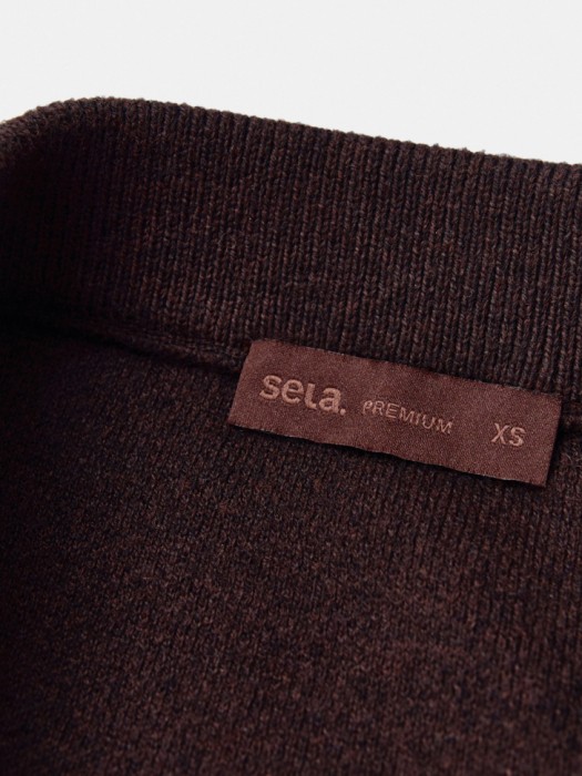 вязаная юбка миди из хлопка с содержанием кашемира универсального стиля с лицевой стороны