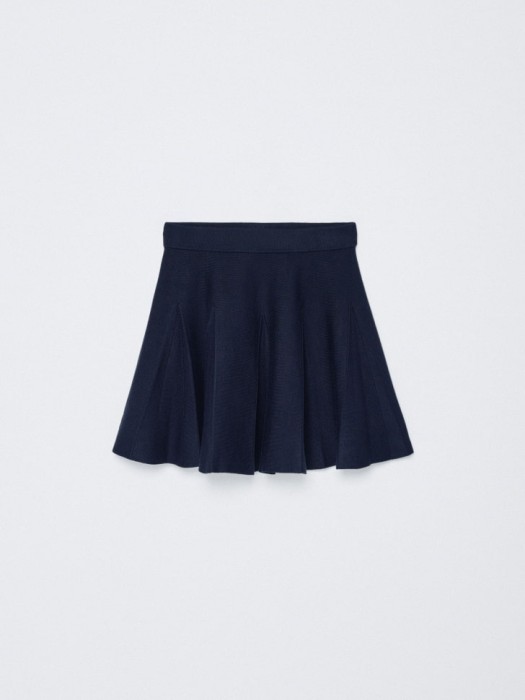 вязаная юбка в складку для девочек из россии вид сбоку