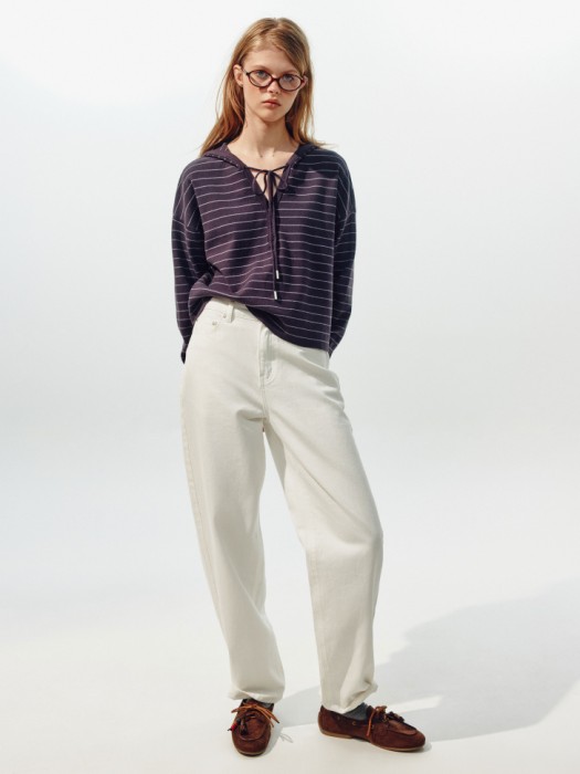 вязаное худи оверсайз из линейки  young от бренда sela вид слева