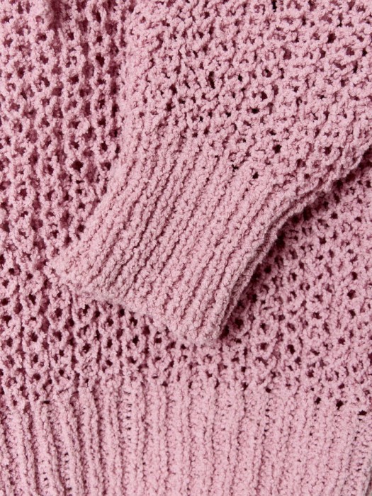 вязаное худи с капюшоном для девочек универсального стиля с лицевой стороны