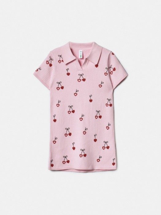 вязаное платье с принтом для девочек по цене 1999 руб вид справа